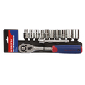Prime-Line WORKPRO W003024 1/2 in. Drive Socket Set, Includes Ratchet Handle and Extension Single Pack W003024